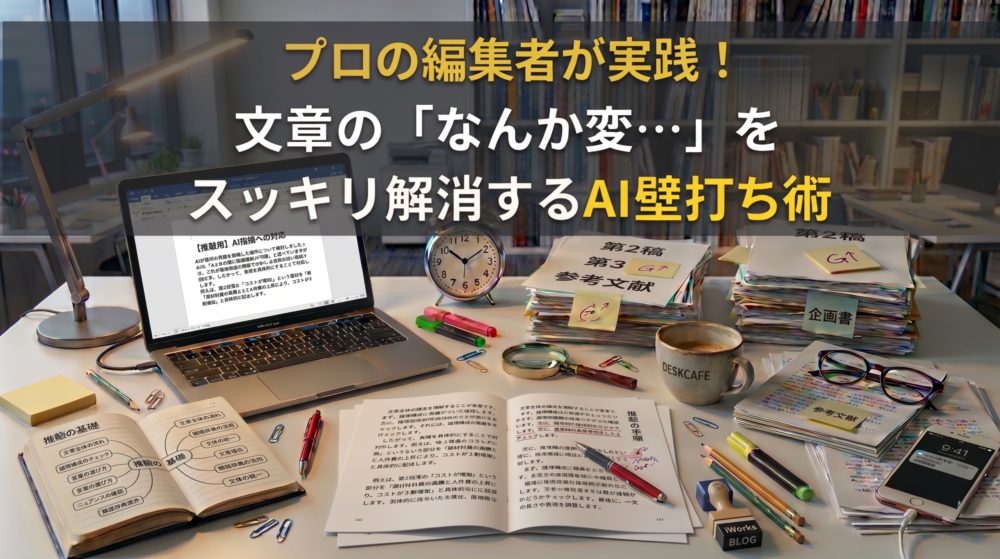 プロ編集者のデスクワークイメージ